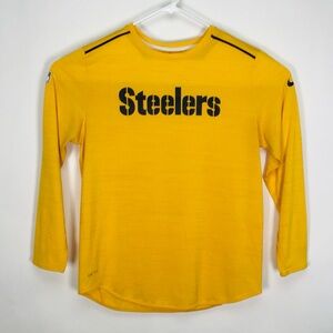 Nike NFL Pittsburgh Steelers football team long sleeve tee shirt large